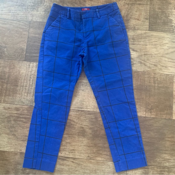 Merona Pants - Merona blue plaid ankle classic pants